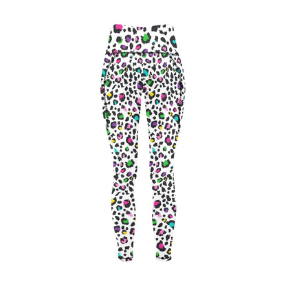 Animal Print In Colour - Women's Leggings with Pockets Women's Leggings with Pockets S - 2XL animal