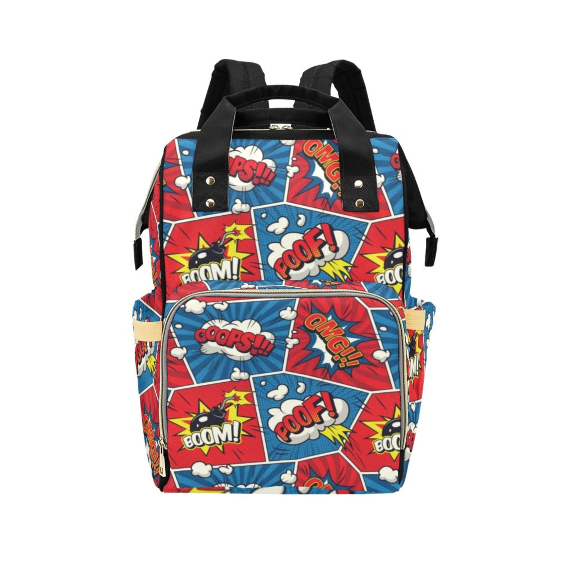 Comic Book Pop - Multifunction Backpack Multifunction Backpack comic Printed Offshore