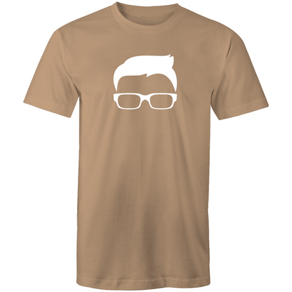 Nerd Boy - Mens T-Shirt Tan Mens T-shirt comic Funny Mens