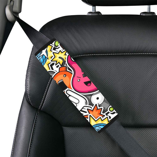 Sticker Music Car Seat Belt Cover 7''x10'' (Pack of 2) Car Seat Belt Cover 7x10 (Pack of 2)