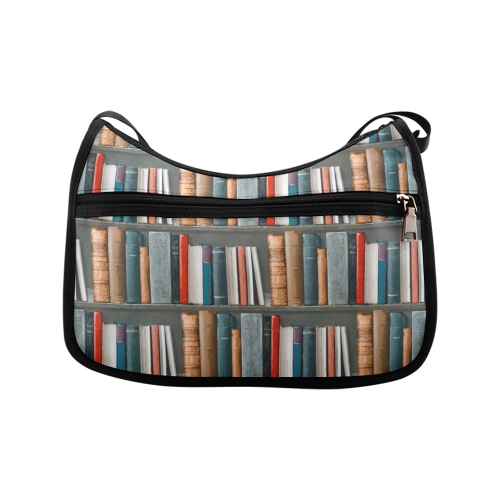 Books - Crossbody Fabric Handbag Crossbody Handbag