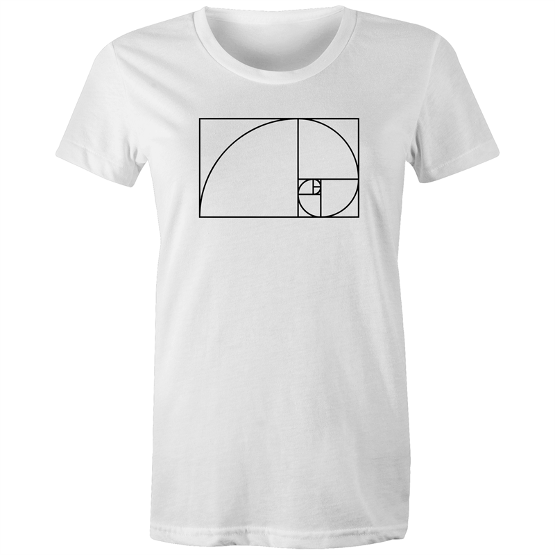 Fibonacci - Women's T-shirt White Womens T-shirt Maths Science Womens