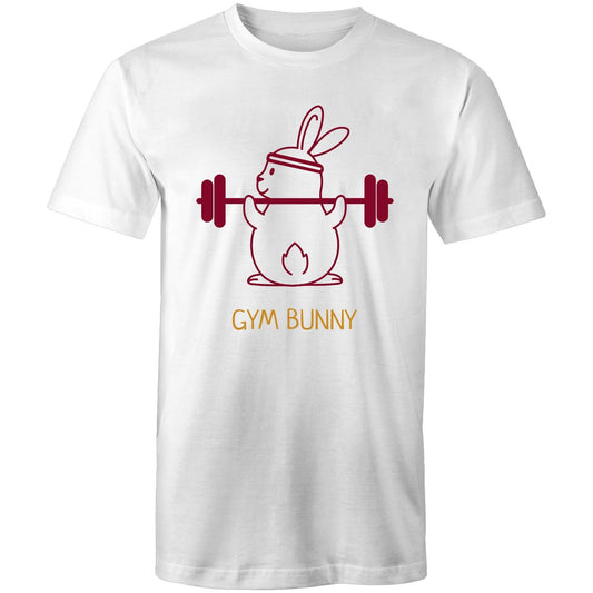 Gym Bunny - Short Sleeve T-shirt White Fitness T-shirt animal Fitness Funny Mens Womens