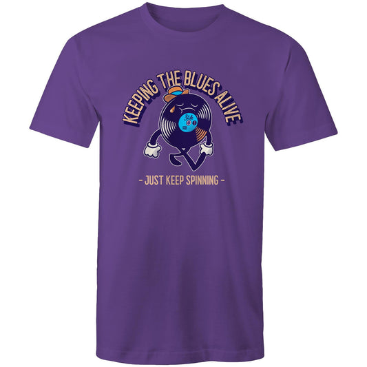 Keeping The Blues Alive - Mens T-Shirt Purple Mens T-shirt Music