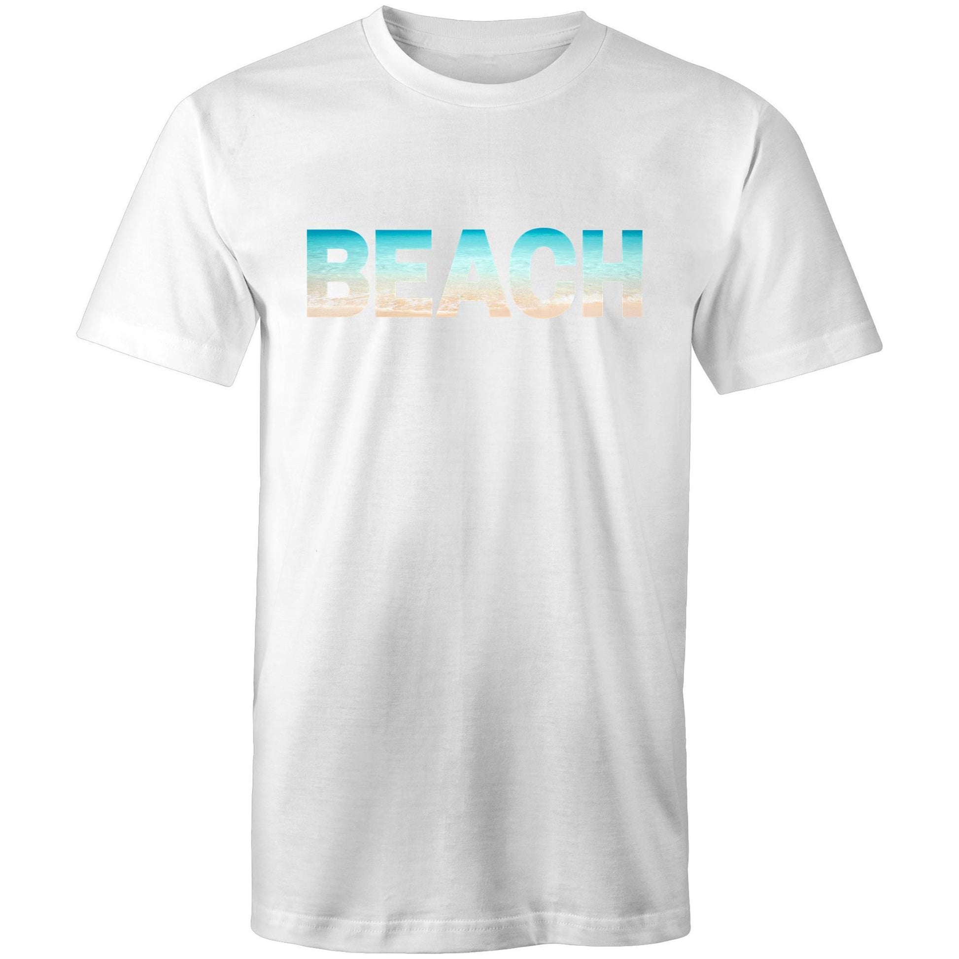 Beach - Mens T-Shirt White Mens T-shirt Mens Summer