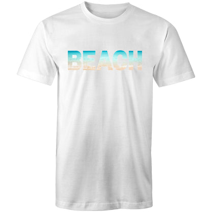 Beach - Mens T-Shirt White Mens T-shirt Mens Summer