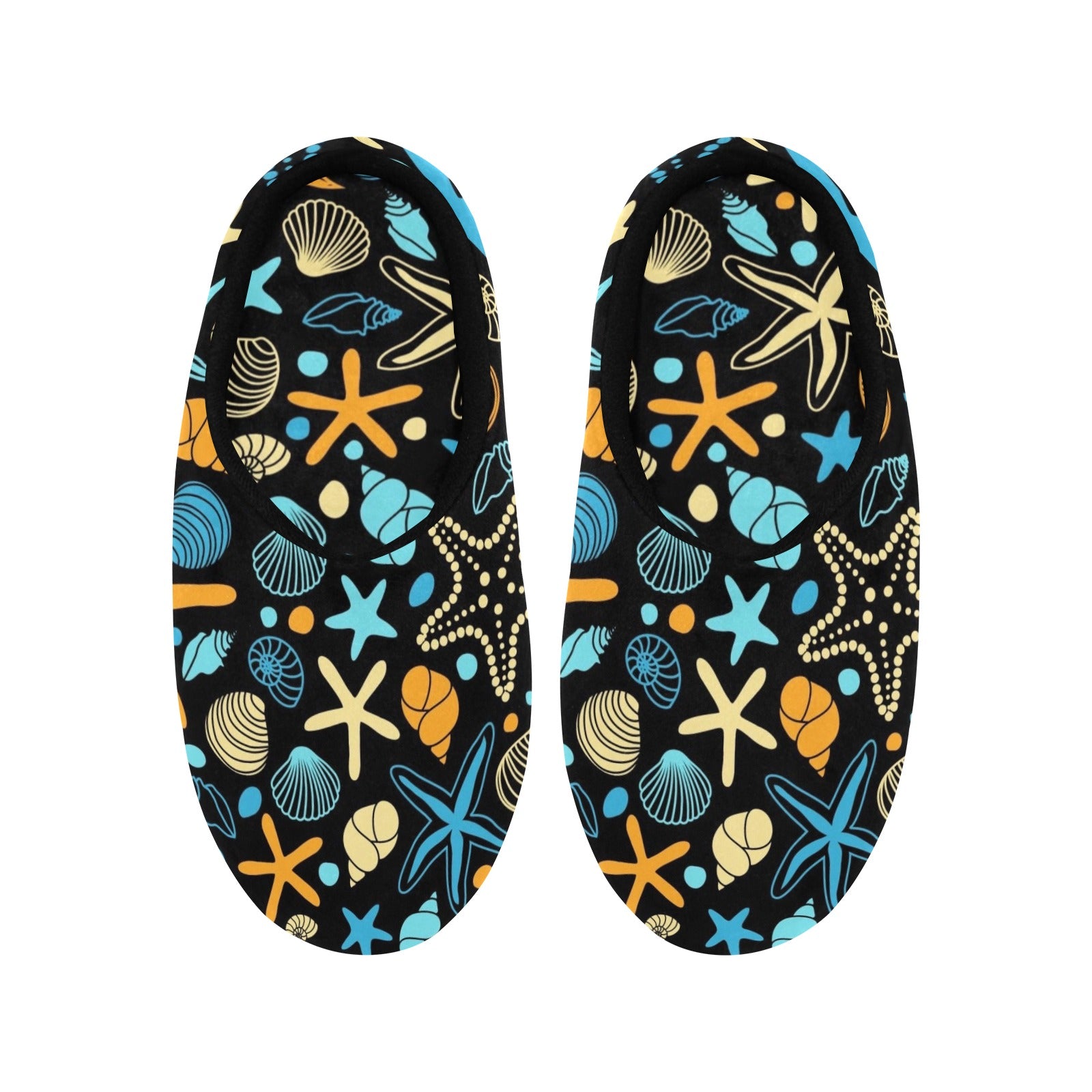 Starfish And Shells - Women's Non-Slip Cotton Slippers Women's Non-Slip Cotton Slippers Printed Offshore Summer