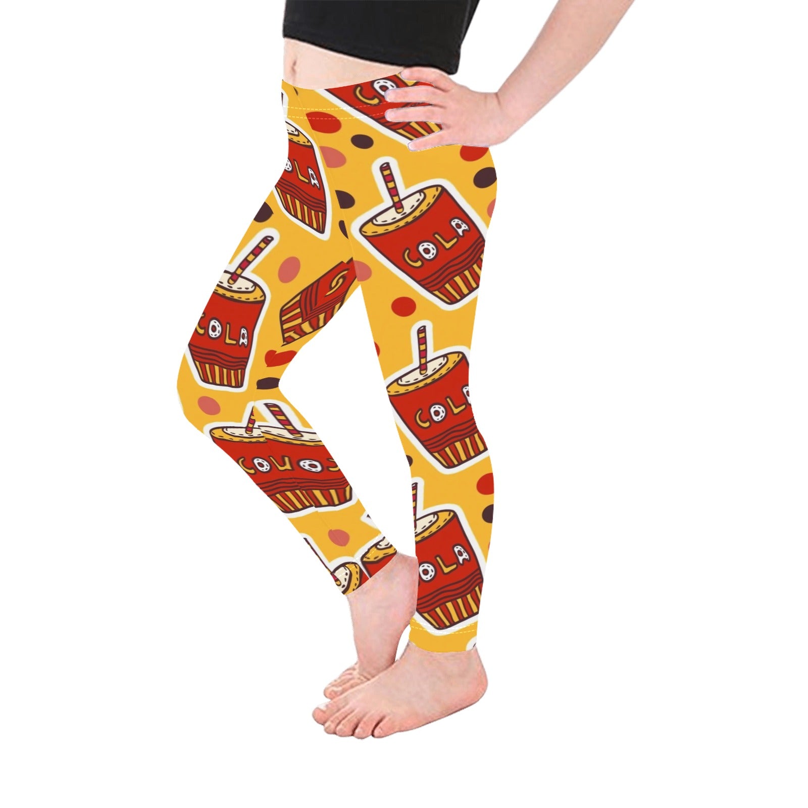 Cola - Kid's Ankle Length Leggings Kids Leggings