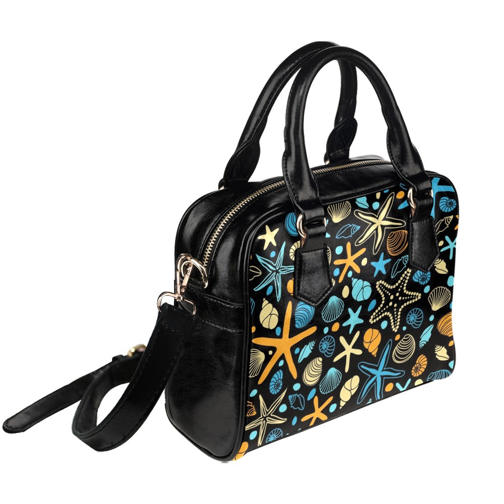 Starfish And Shells - Shoulder Handbag Shoulder Handbag Printed Offshore Summer