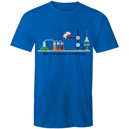 There Is Always A Solution, In Colour - Mens T-Shirt Bright Royal Mens T-shirt Mens Science
