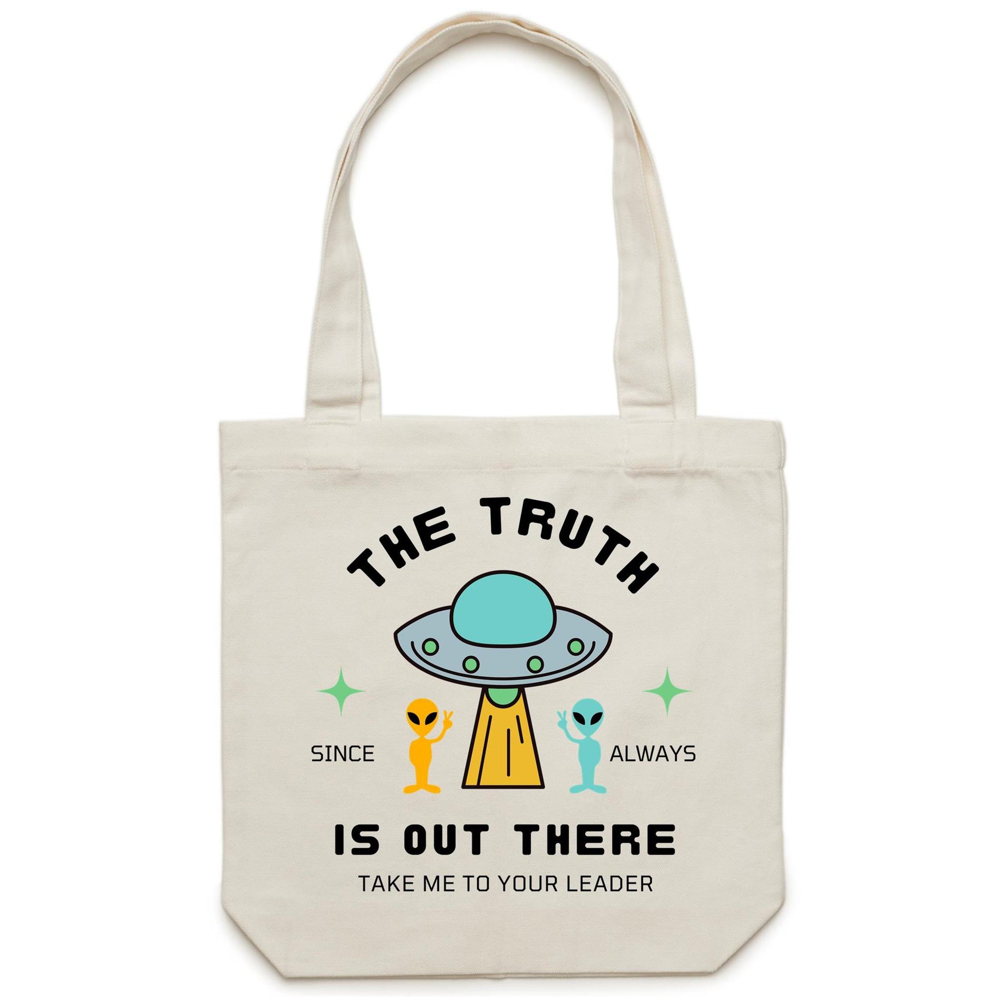 The Truth Is Out There - Canvas Tote Bag Default Title Tote Bag Sci Fi