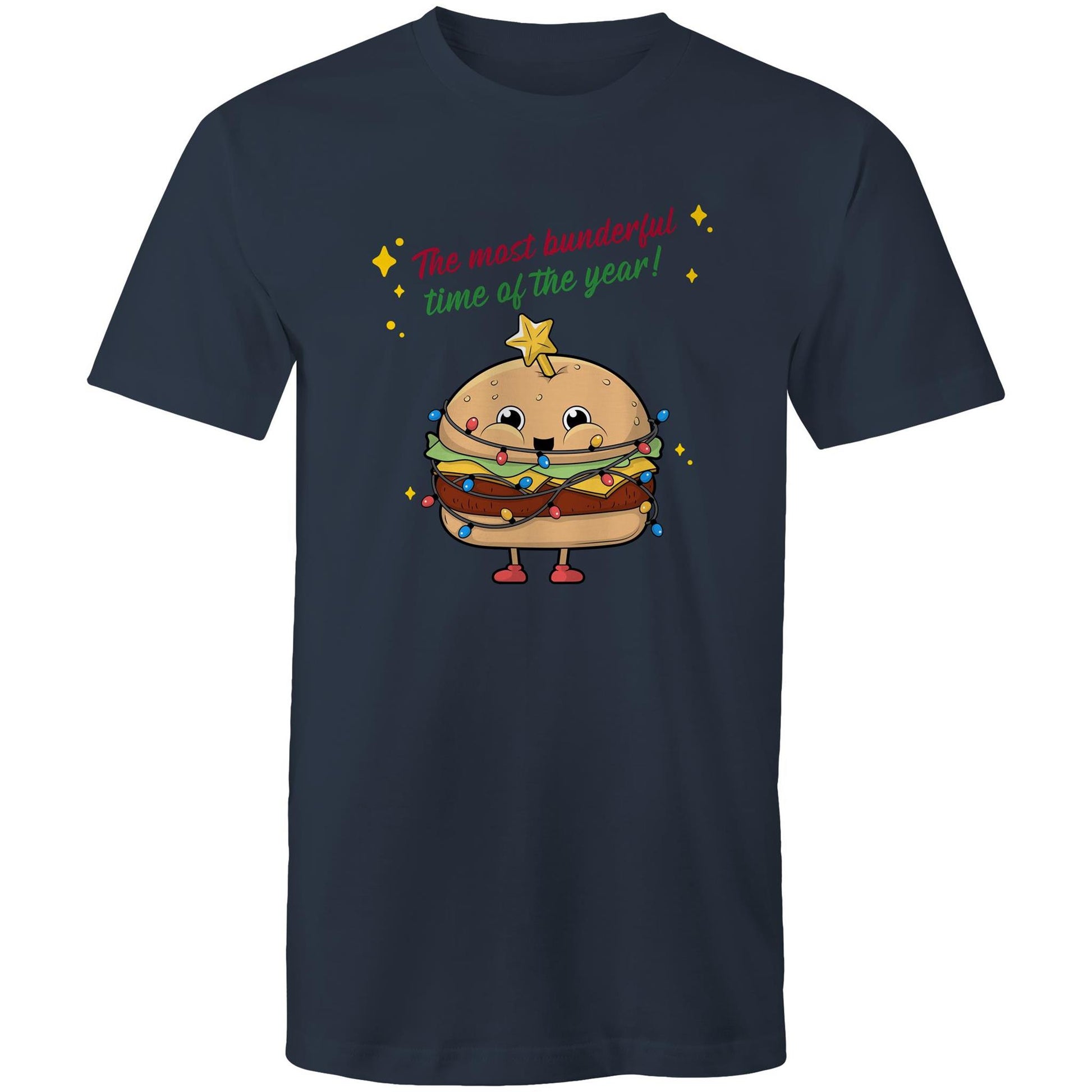 The Most Bunderful Time Of The Year - Mens T-Shirt Navy Christmas Mens T-shirt Merry Christmas