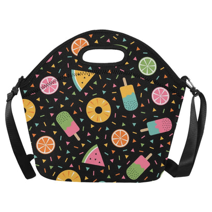 Summer Food - Neoprene Lunch Bag/Large Neoprene Lunch Bag/Large Food Printed Offshore