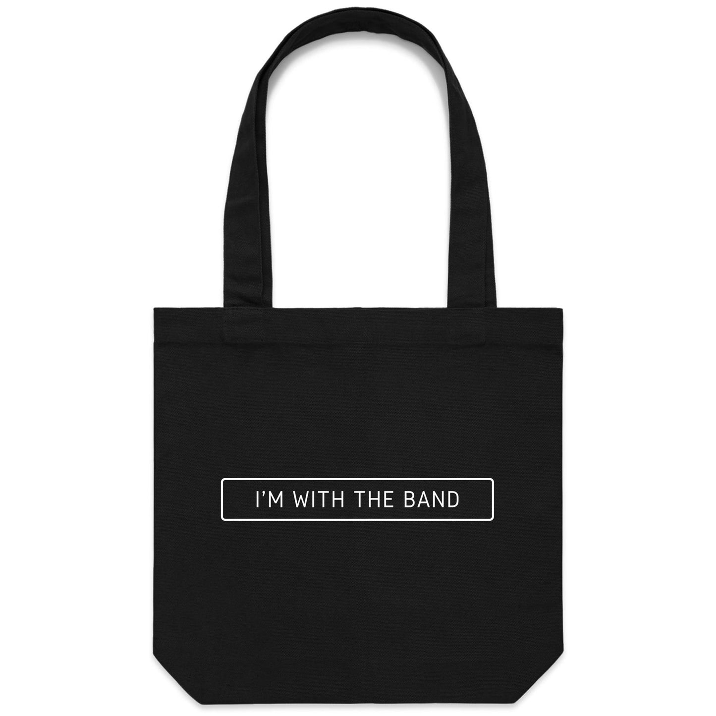 I'm With The Band - Canvas Tote Bag Default Title Tote Bag Music