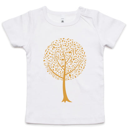 Music Tree - Baby T-shirt White Baby T-shirt kids Music Plants