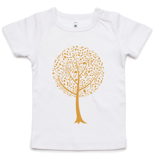 Music Tree - Baby T-shirt White Baby T-shirt kids Music Plants