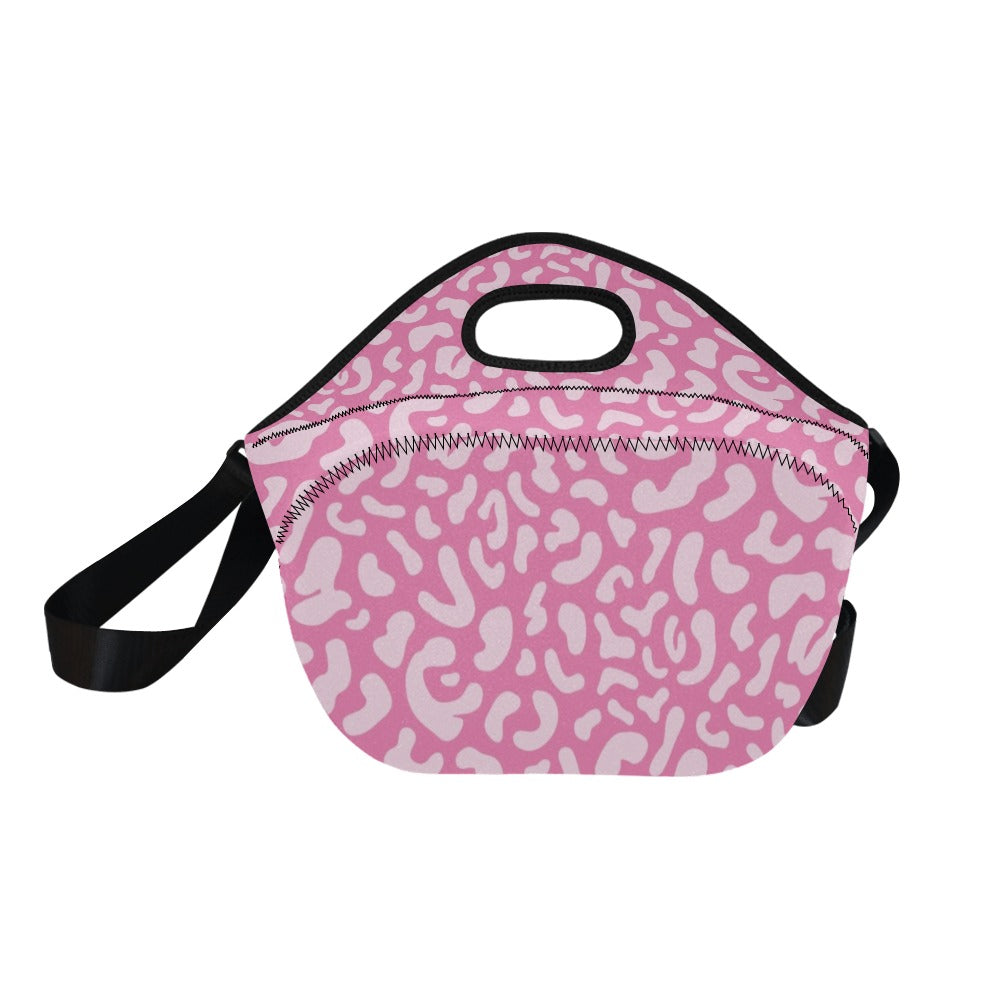 Pink Leopard - Neoprene Lunch Bag/Large Neoprene Lunch Bag/Large animal Printed Offshore