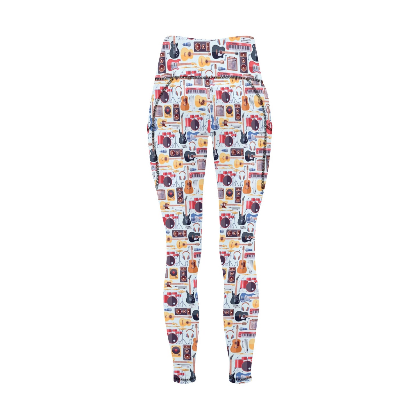 Music Instruments - Women's Leggings with Pockets Women's Leggings with Pockets S - 2XL Music Printed Offshore