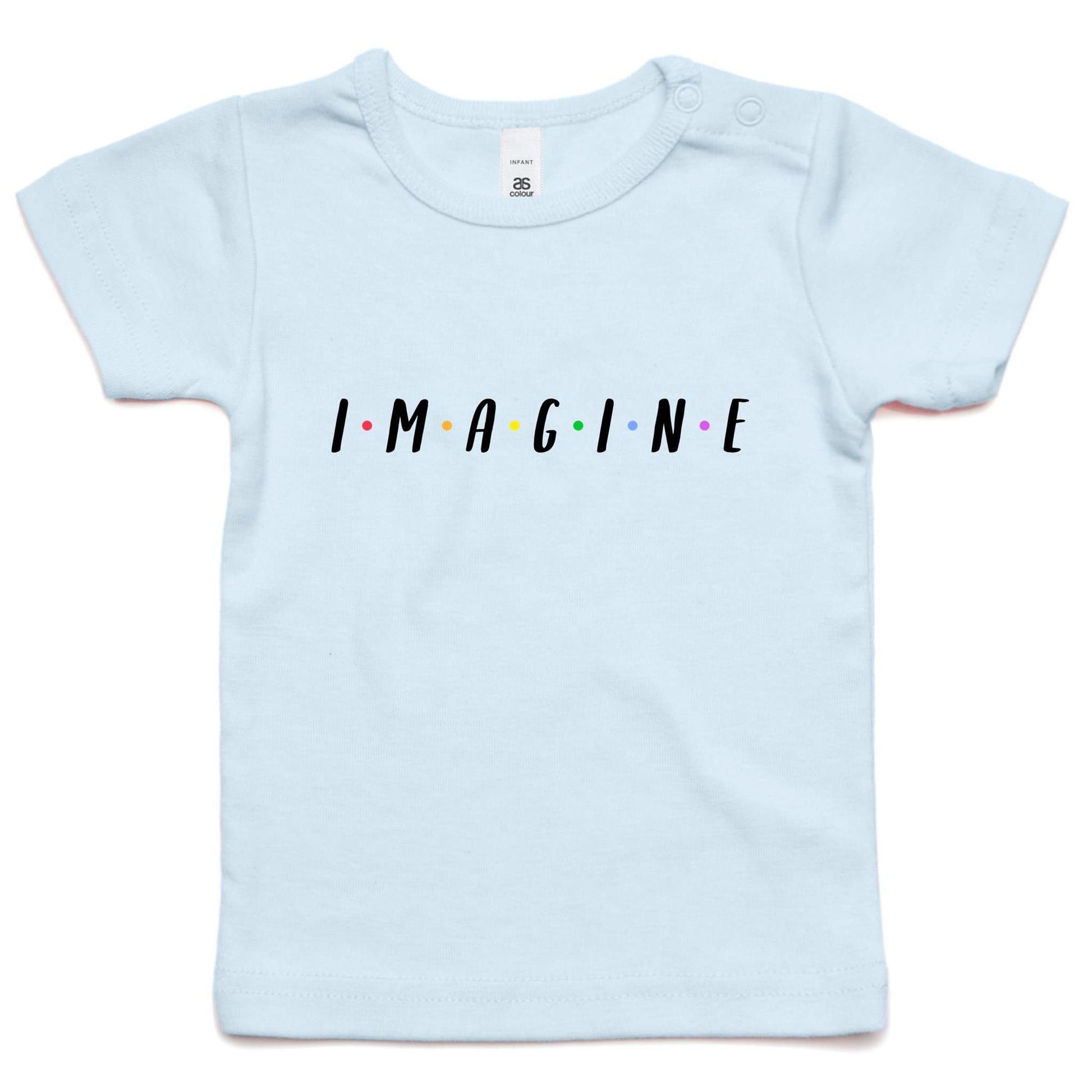 Imagine - Baby T-shirt Powder Blue Baby T-shirt kids