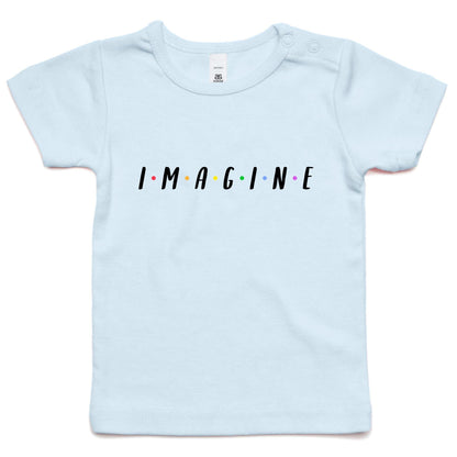 Imagine - Baby T-shirt Powder Blue Baby T-shirt kids