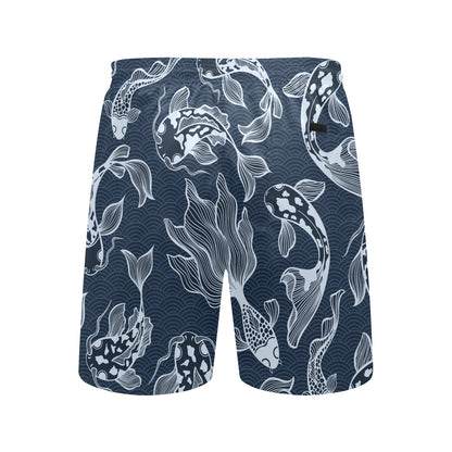 Blue Fish - Men's Mid-Length Beach Shorts Men's Mid-Length Beach Shorts animal Printed Offshore