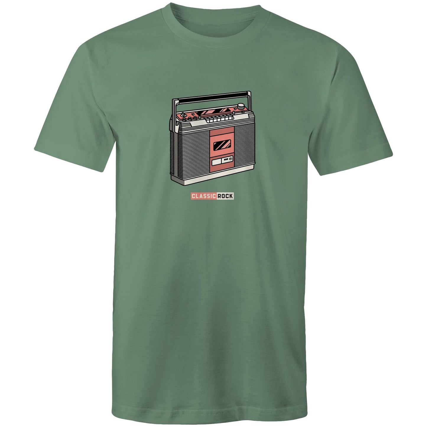 Classic Rock, Cassette Player - Mens T-Shirt Sage Mens T-shirt Music Retro