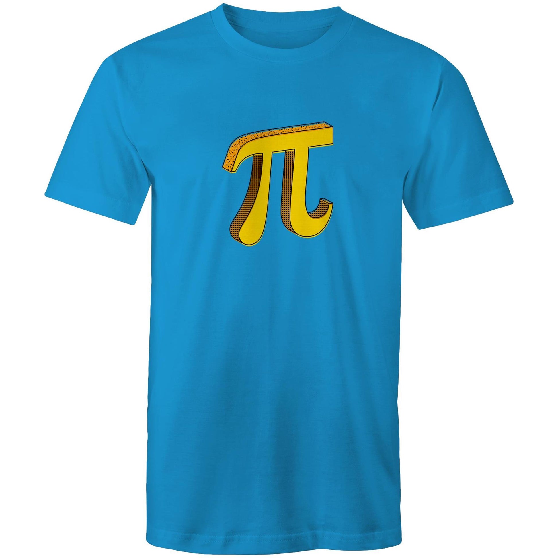 Pi - Mens T-Shirt Arctic Blue Mens T-shirt Maths Science