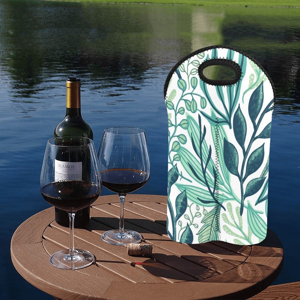 Foliage - 2-Bottle Neoprene Wine Bag 2 Bottle Wine Bag