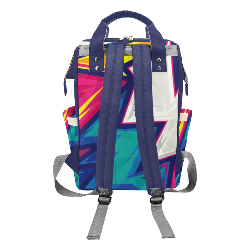 Abstract Geometric - Multifunction Backpack Multifunction Backpack Printed Offshore