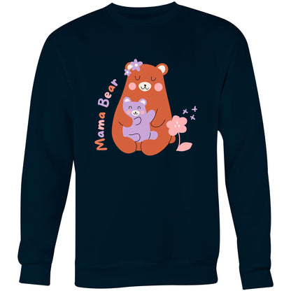 Mama Bear - Crew Sweatshirt Navy Sweatshirt Mum