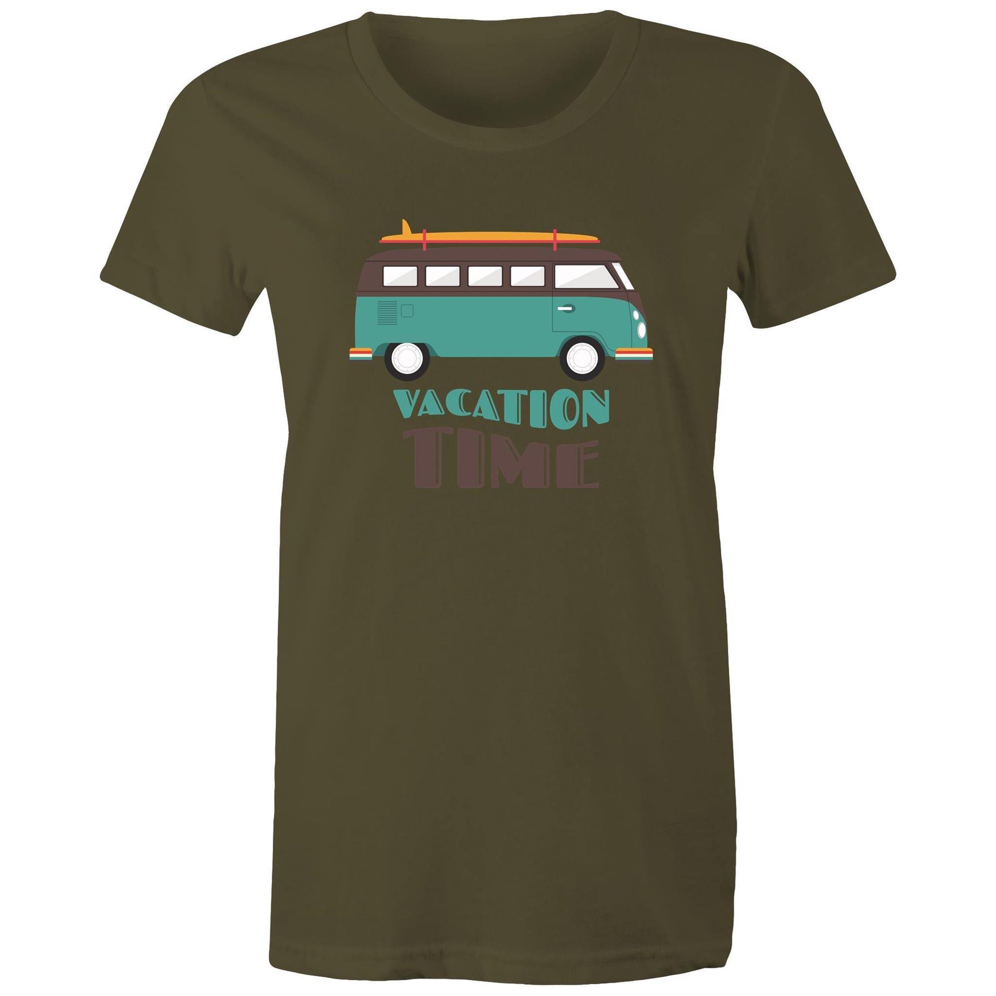 Vacation Time - Women's T-shirt Army Womens T-shirt Retro Summer Womens