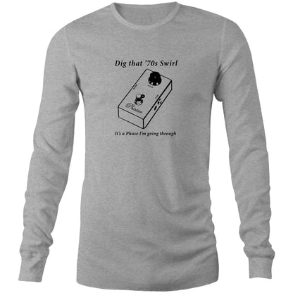 It's A Phase - Long Sleeve T-Shirt Grey Marle Unisex Long Sleeve T-shirt Mens Music Womens