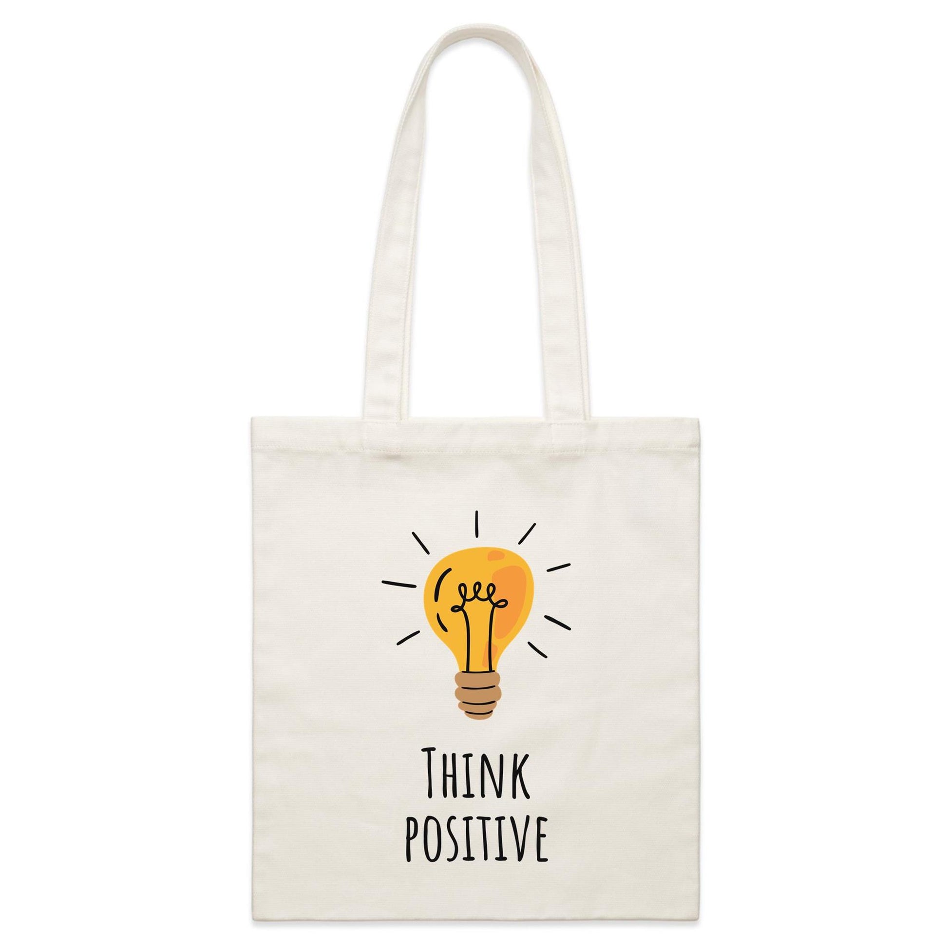 Think Positive - Parcel Canvas Tote Bag Default Title Parcel Tote Bag