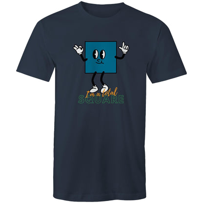 I'm A Total Square - Mens T-Shirt Navy Mens T-shirt Funny Science