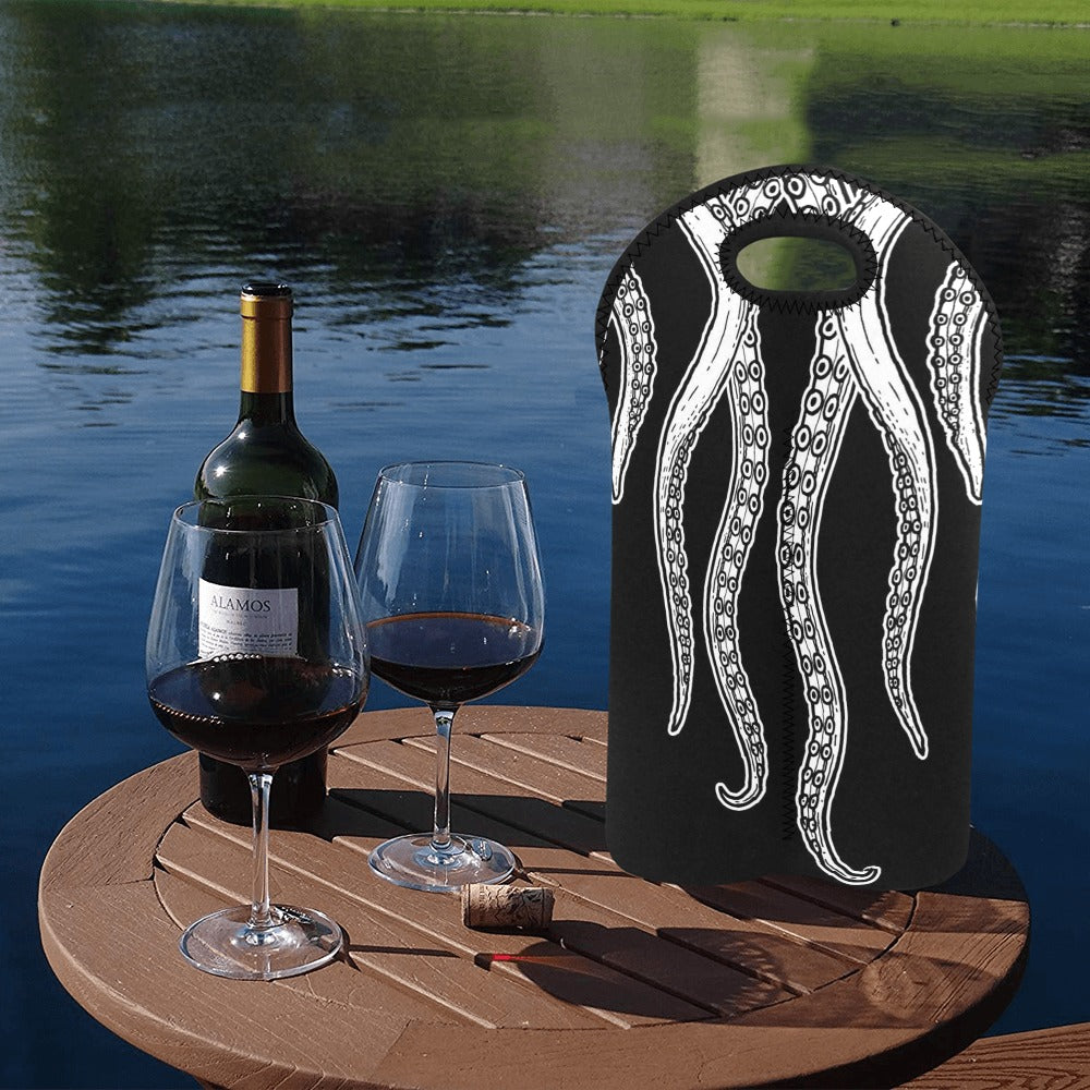 Octopus Tentacles - 2-Bottle Neoprene Wine Bag 2 Bottle Wine Bag