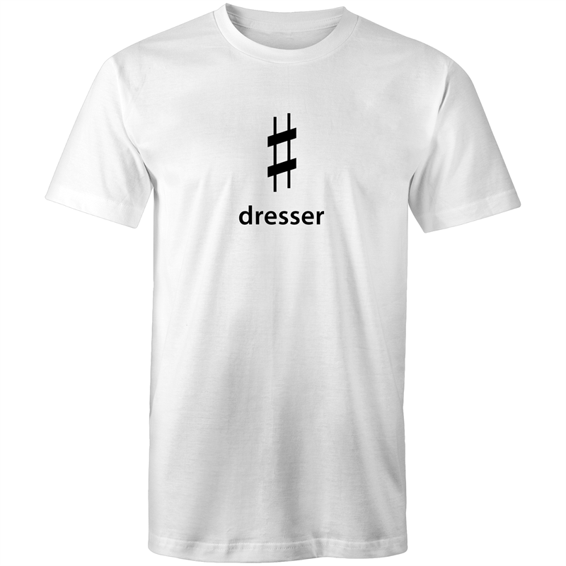 Sharp Dresser - Mens T-Shirt White Mens T-shirt Funny Mens Music