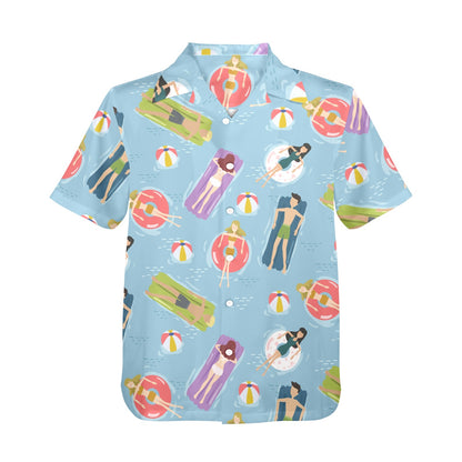 Beach Float - Mens Hawaiian Shirt Mens Hawaiian Shirt