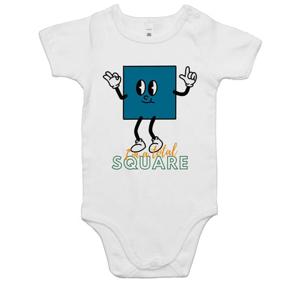I'm A Total Square - Baby Bodysuit White Baby Bodysuit Funny Science