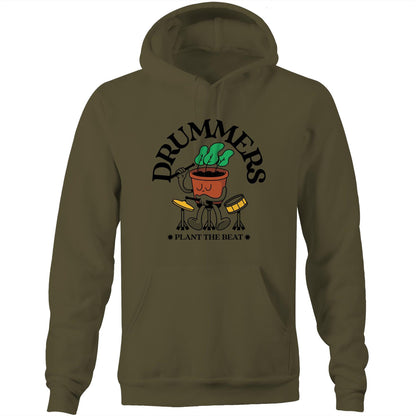 Drummers - Pocket Hoodie Sweatshirt Army Hoodie Music Plants