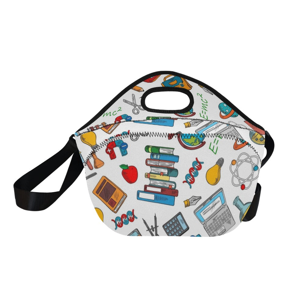 School Time - Neoprene Lunch Bag/Large Neoprene Lunch Bag/Large Printed Offshore