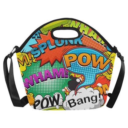 Comic Book 2 - Neoprene Lunch Bag/Large Neoprene Lunch Bag/Large comic Printed Offshore