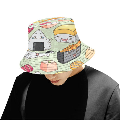 Sushi - Bucket Hat for Men All Over Print Bucket Hat for Men Food Printed Offshore