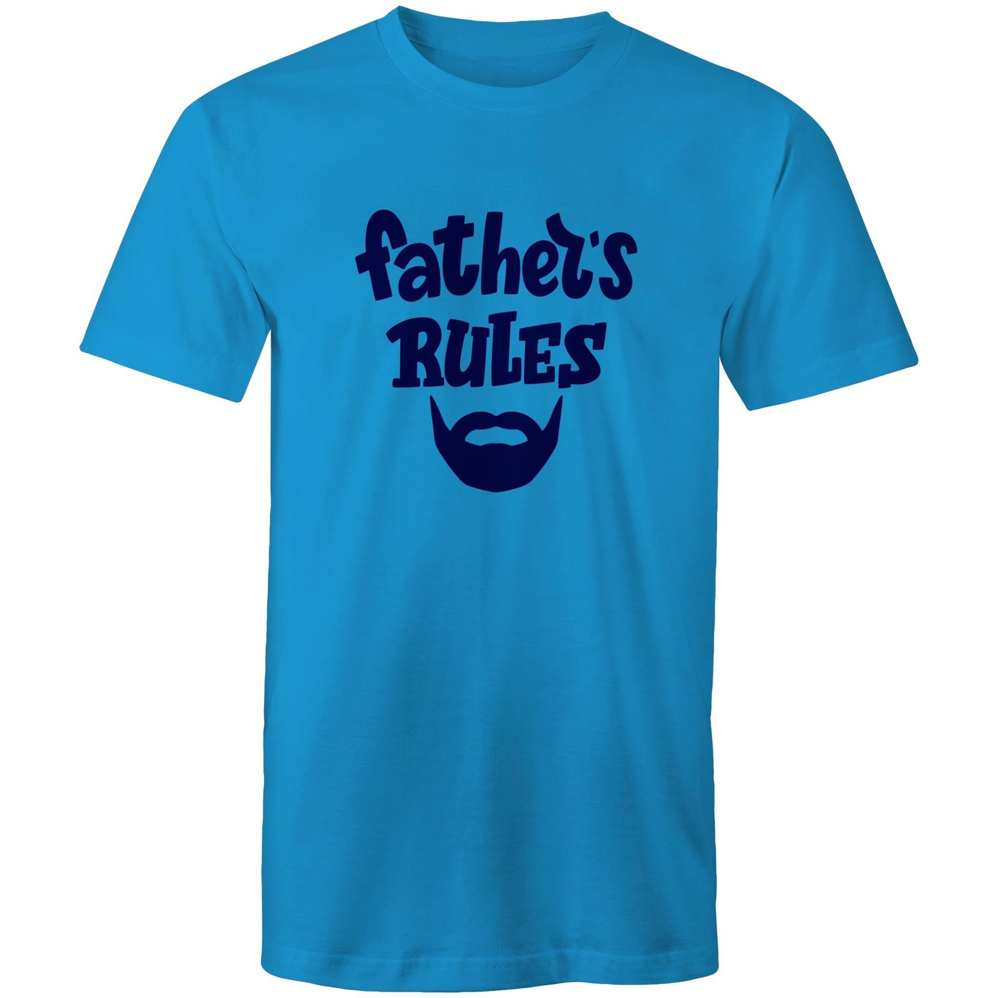 Father's Rules - Mens T-Shirt Arctic Blue Mens T-shirt Dad