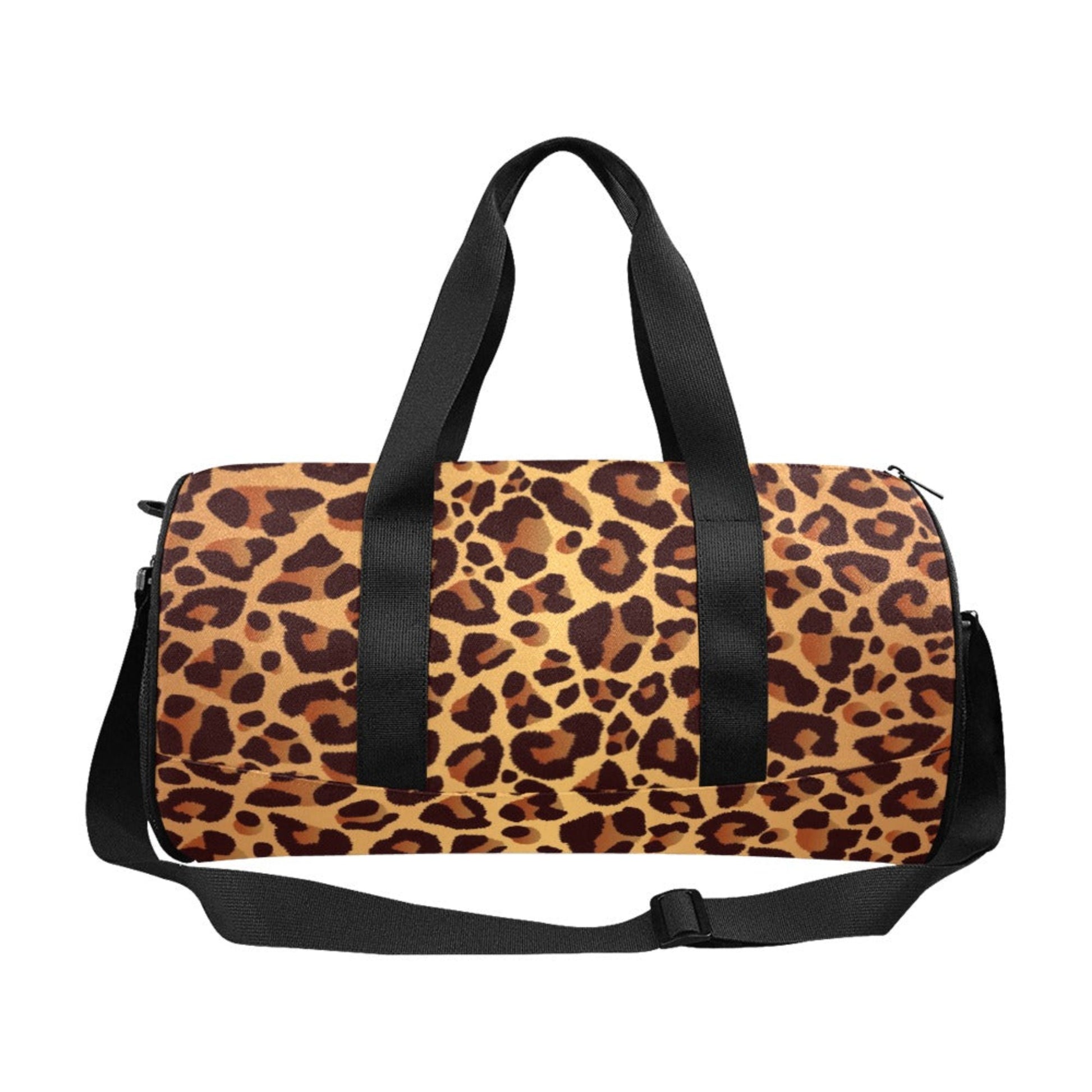 Leopard Print - Round Duffle Bag Round Duffle Bag