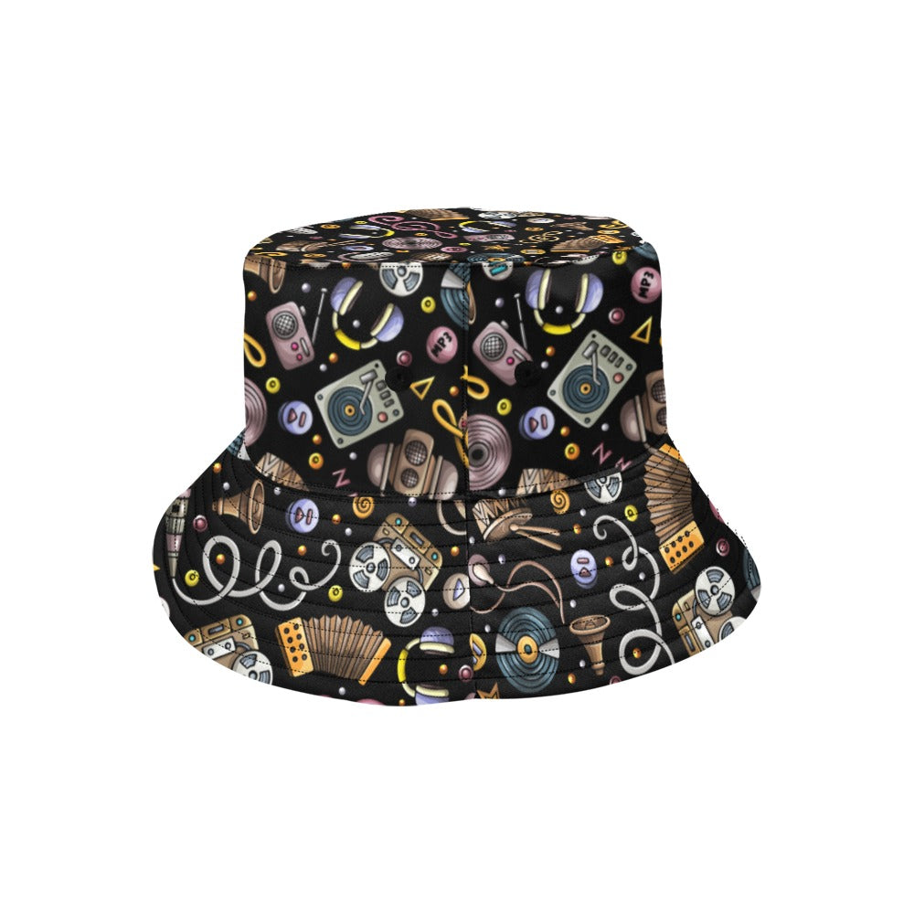 Retro Music Mix - Bucket Hat Bucket Hat for Women Music Retro