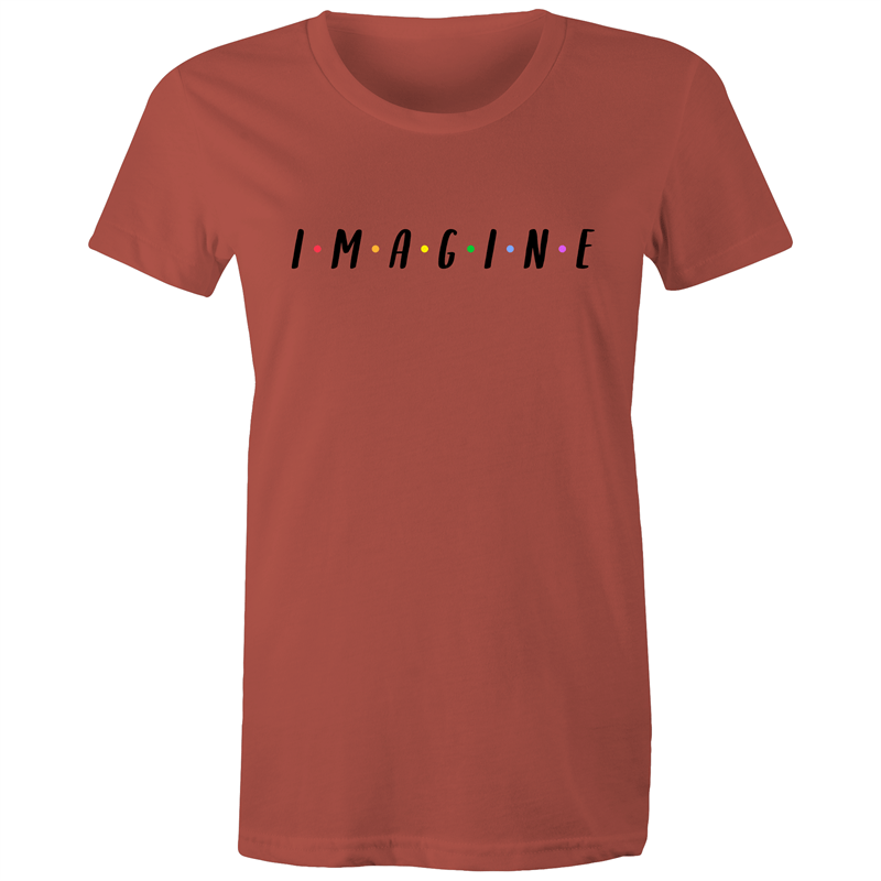 Imagine - Women's T-shirt Coral Womens T-shirt Womens