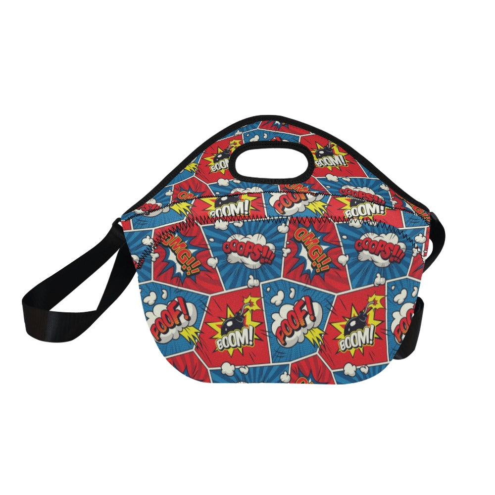 Comic Book Pop - Neoprene Lunch Bag/Large Neoprene Lunch Bag/Large comic Printed Offshore