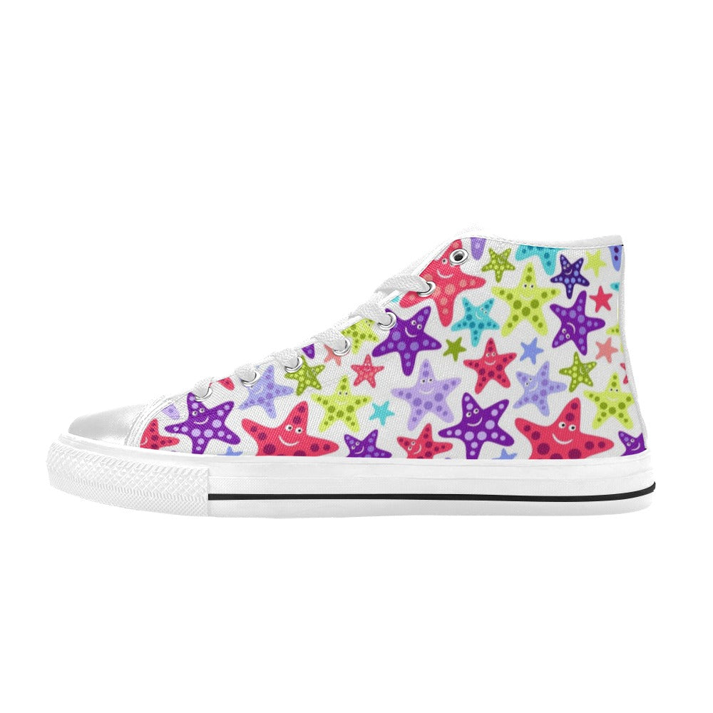 Starfish - High Top Canvas Shoes for Kids Kids High Top Canvas Shoes