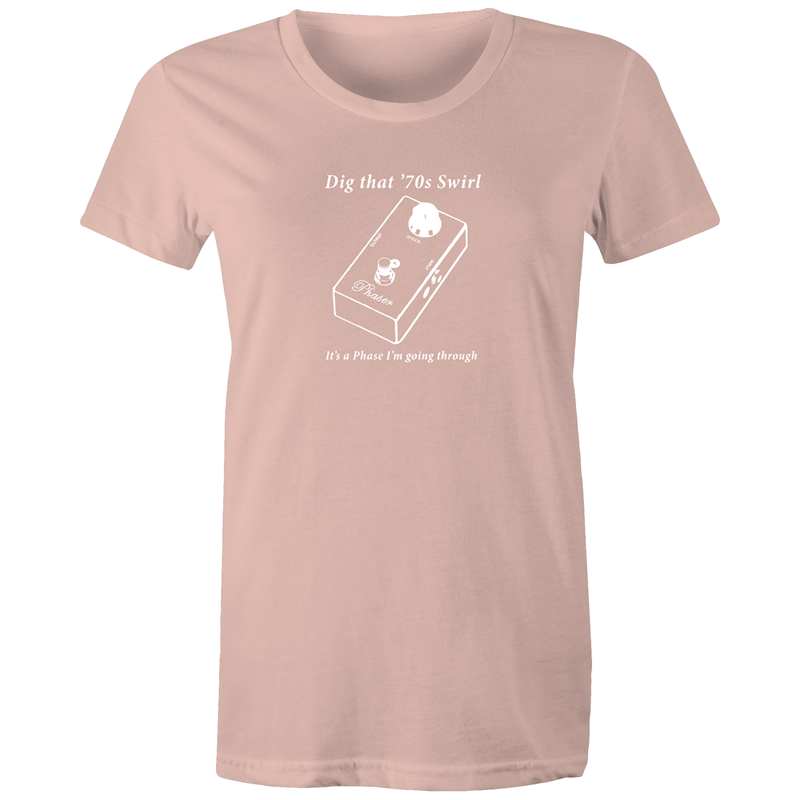 It's A Phase - Women's T-shirt Pale Pink Womens T-shirt Music Womens