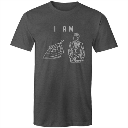 I Am Ironing Man - Mens T-Shirt Asphalt Marle Mens T-shirt comic Funny